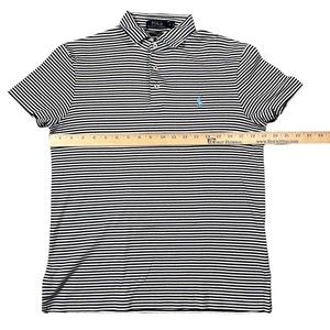 Polo Ralph Lauren Mens Small Stripped Pima Soft Touch Polo Shirt